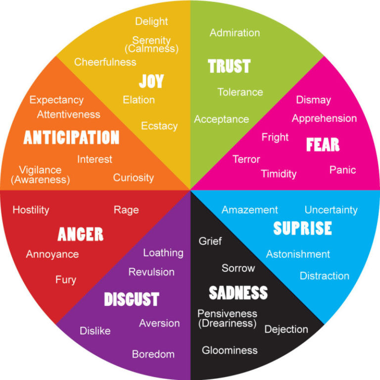 wheel of emotions chart