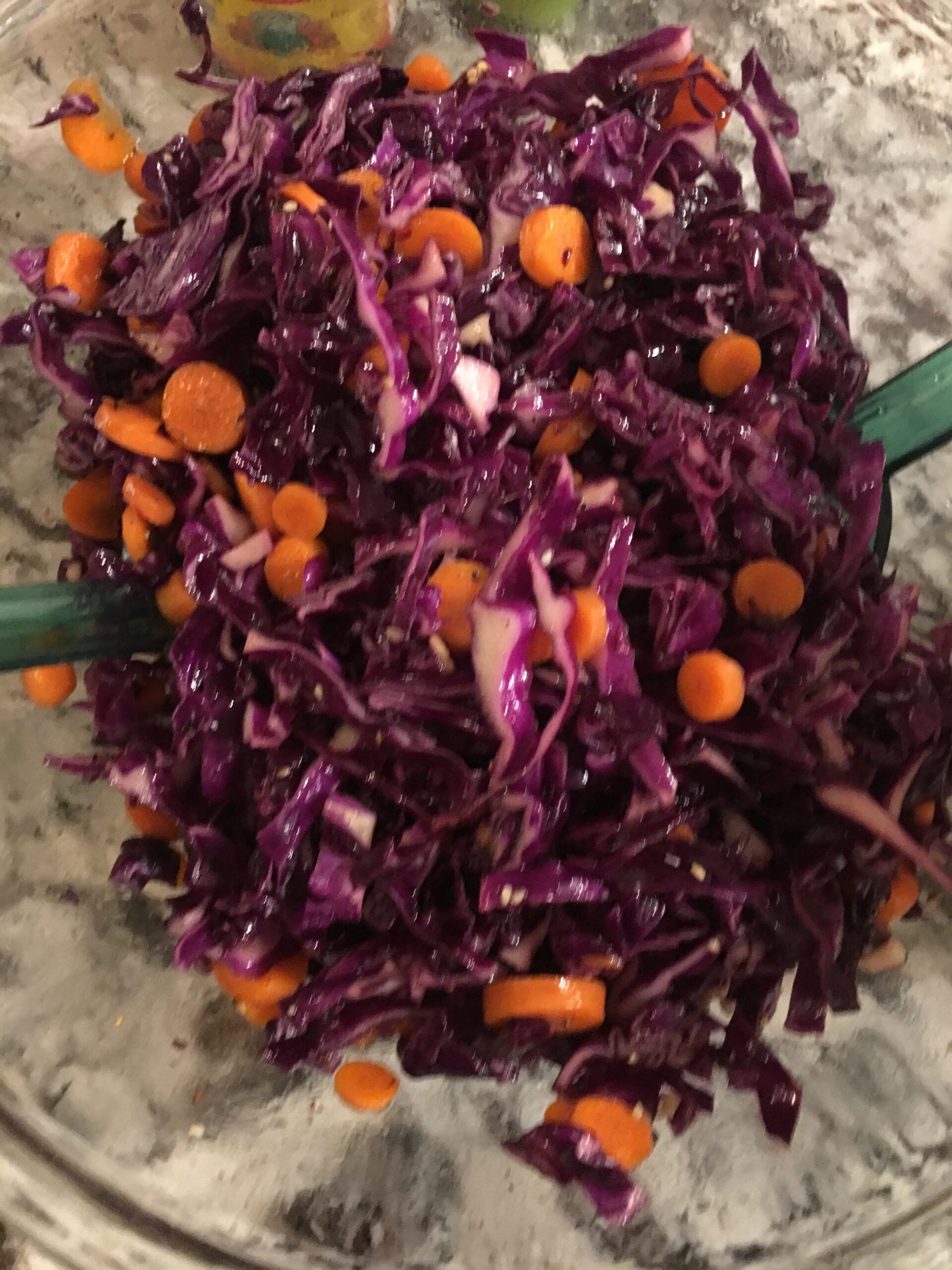 Easy Red Cabbage & Carrot Coleslaw